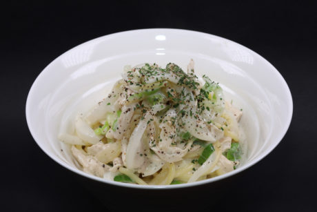 鶏ネギ塩バターパスタ（Chicken Cream Pasta）レンカフェ（LENN CAFE）（パスタ）6