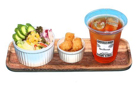 「サラダドリンクセット（Salad Drink Set）」レンカフェ（LENN CAFE）png