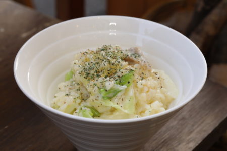 豚バラとキャベツのクリームリゾット（Risotto）2