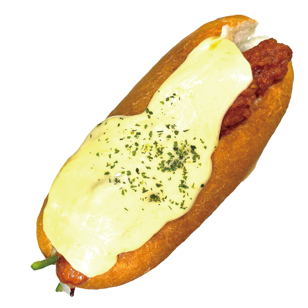 ダブルチーズピザドック_Double_Cheese_pizza_dog_LENN-CAFE（レンカフェ）